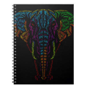 Elephant head design notebook