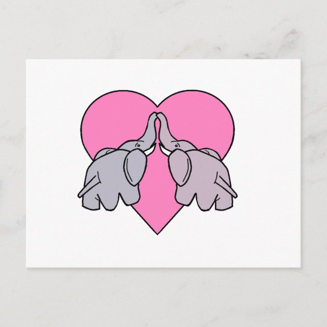 Elephant Heart Postcard (Front)