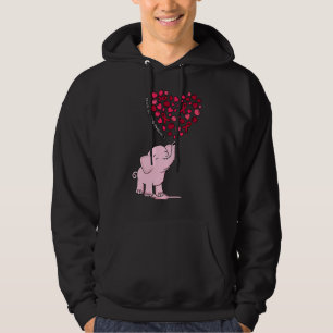 Elephant Heart Ribbon Brain Aneurysm Awareness Mon Hoodie