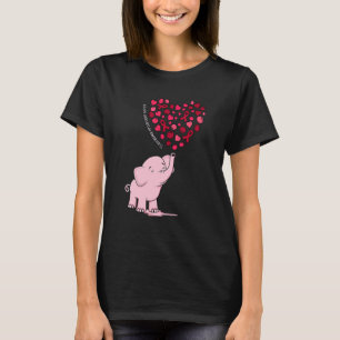 Elephant Heart Ribbon Brain Aneurysm Awareness Mon T-Shirt