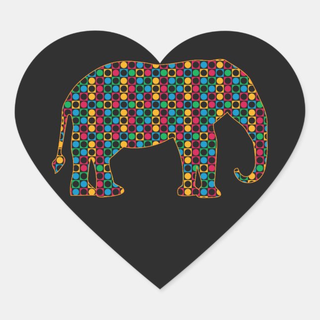 Elephant Heart Sticker (Front)