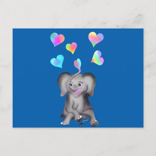 Elephant Hearts by The Happy Juul Company Postcard