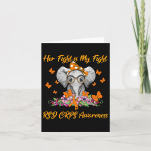 Elephant Her Fight Is My Fight Rsd Crps Awareness Card