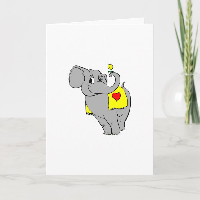 Elephant Holiday Card (Front)