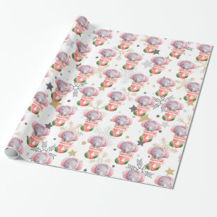 Elephant Holidays Customise Wrapping Paper