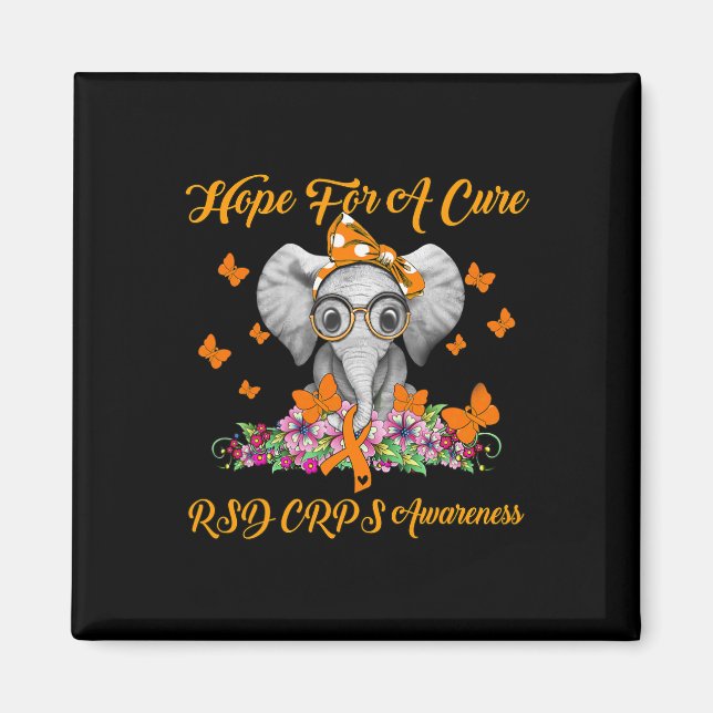Elephant Hope For A Cure Rsd Crps Awareness  Magnet (Front)
