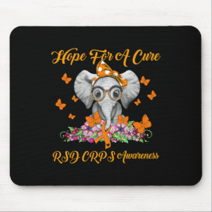 Elephant Hope For A Cure RSD CRPS Awareness Mouse Pad
