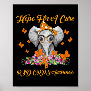 Elephant Hope For A Cure Rsd Crps Awareness Poster