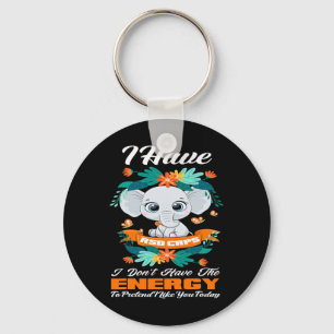 Elephant I Have Rsd Crps Awareness Key Ring