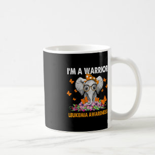 Elephant I’m A Warrior Leukaemia Awareness Coffee Mug
