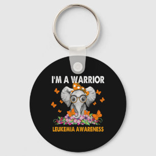 Elephant I’m A Warrior Leukaemia Awareness Key Ring