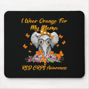 Elephant I Wear Orange For My Mama RSD CRPS Awaren Mouse Pad