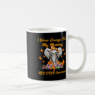 Elephant I Wear Orange For My Mummy Rsd Crps Aware Coffee Mug