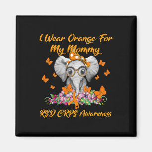 Elephant I Wear Orange For My Mummy RSD CRPS Aware Magnet