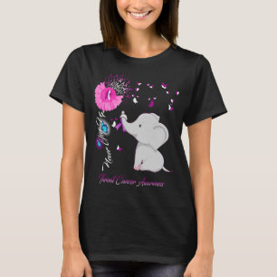 Elephant I Wear whileThroat Cancer Awareness T-Shirt