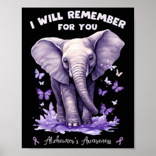 Elephant I Will Remember For You Heimerheimer's Aw Poster