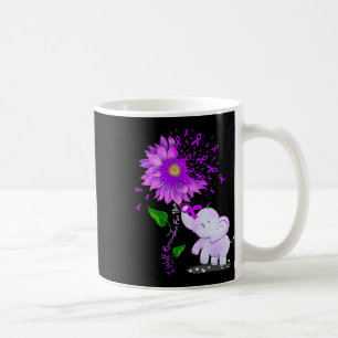Elephant I Will Remember For You Sunflower Heimerh Coffee Mug
