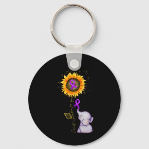 Elephant I Will Remember For You Sunflower Heimerh Key Ring