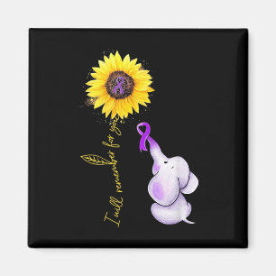Elephant I Will Remember For You Sunflower Heimerh Magnet