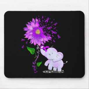 Elephant I Will Remember For You Sunflower Heimerh Mouse Pad