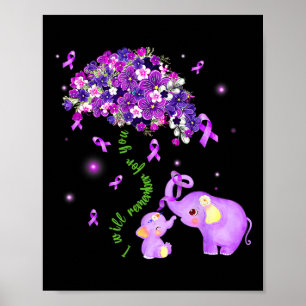 Elephant I Will Remember For You Sunflower Heimerh Poster