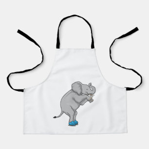 Elephant Ice skating Ice skates Apron