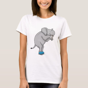 Elephant Ice skating Ice skates T-Shirt