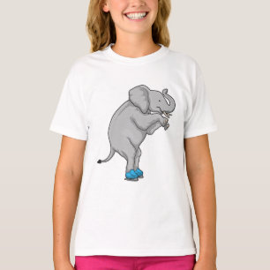 Elephant Ice skating Ice skates T-Shirt