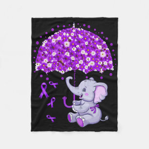 Elephant I'll Remember You Sunflower Heimerheimer Fleece Blanket