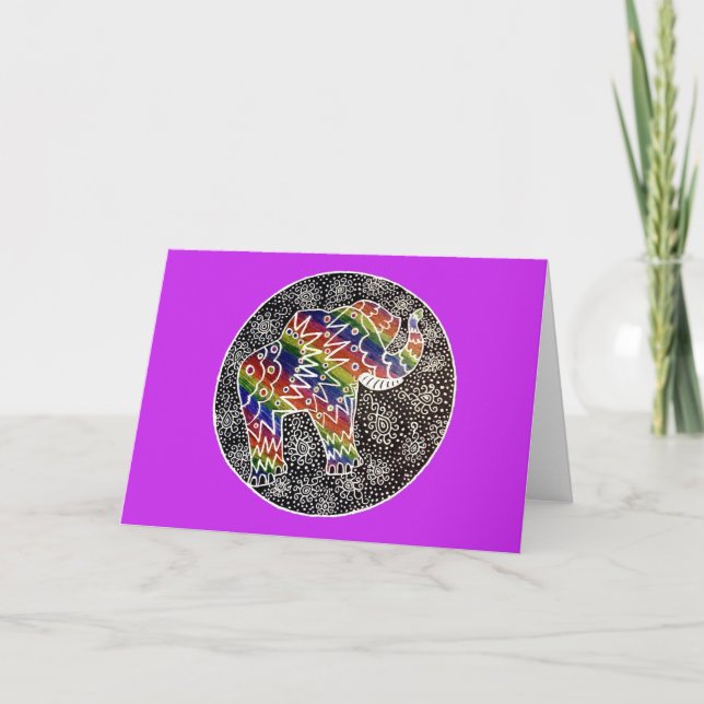 Elephant Illumination Card (Front)