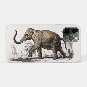 Elephant Illustration Vintage Art Print iPhone 11 Pro Case