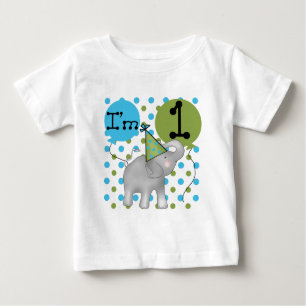 Elephant I'm 1 First Birthday Tshirts and Gifts