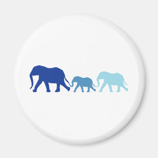 Elephant in Blue Magnet