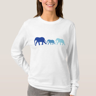 Elephant in Blue T-Shirt