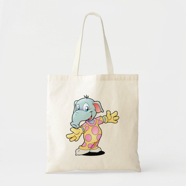 Elephant in Pyjamas Tote Bag (Front)
