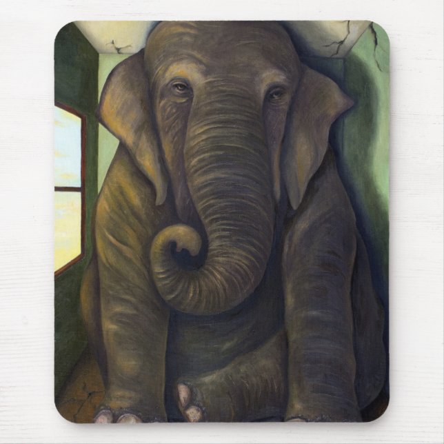 Elephant In The Room Mouse Pad (Front)