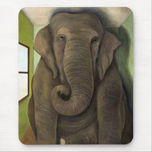 Elephant In The Room Mouse Pad