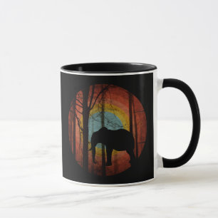 ELEPHANT IN THE WOODS FOREST MUG