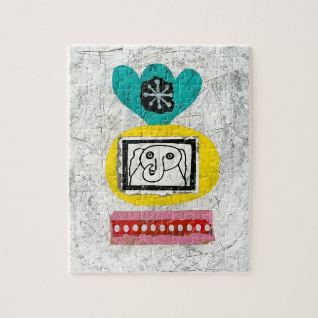 Elephant Is Wired Jigsaw Puzzle (Vertical)