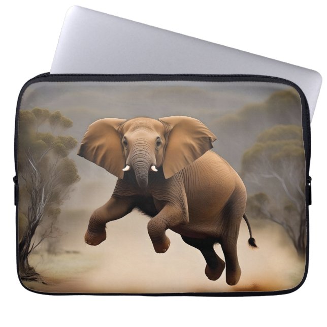 Elephant Kangaroo Hop,  Laptop Sleeve (Front)