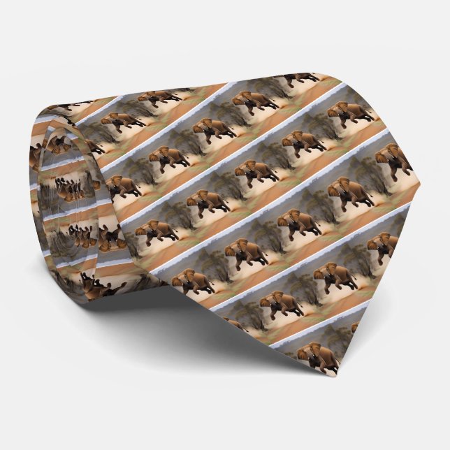 Elephant Kangaroo Hop,  Tie (Rolled)