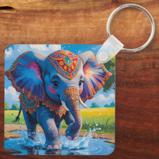 elephant key ring