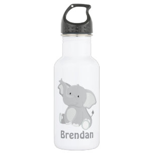 Elephant Kids Personalised 532 Ml Water Bottle