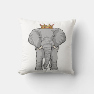 Elephant King Crown Cushion
