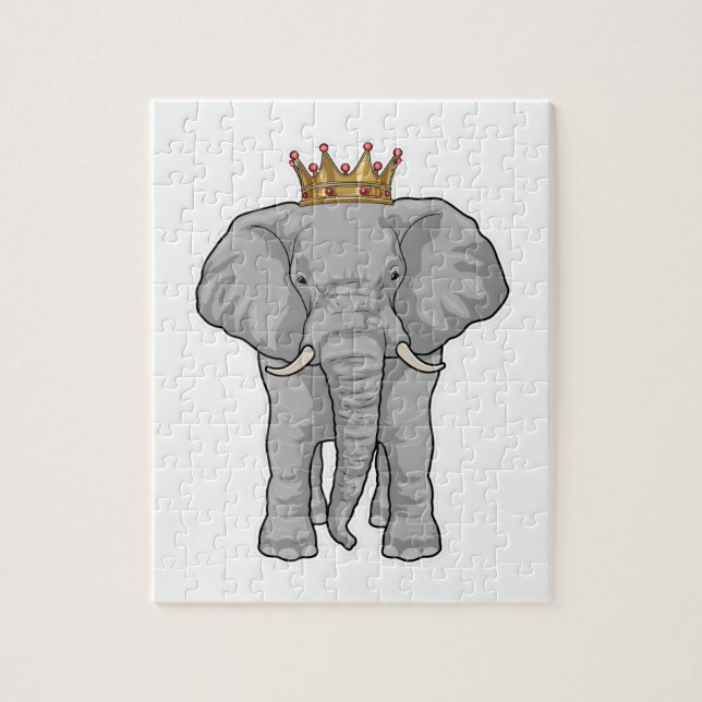 Elephant King Crown Jigsaw Puzzle (Vertical)