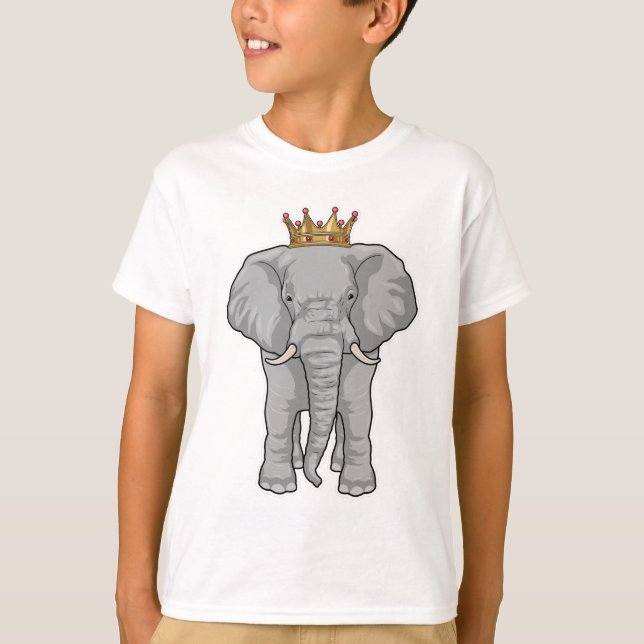 Elephant King Crown T-Shirt (Front)