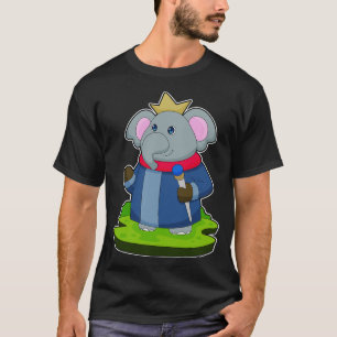 Elephant King Sceptre Crown T-Shirt