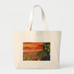 Elephant Large Tote Bag