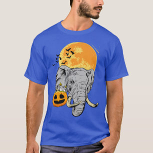 Elephant Lazy Halloween Costume Cool Animal Bats P T-Shirt