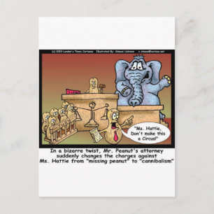 Elephant Legal Trial Greeting Card